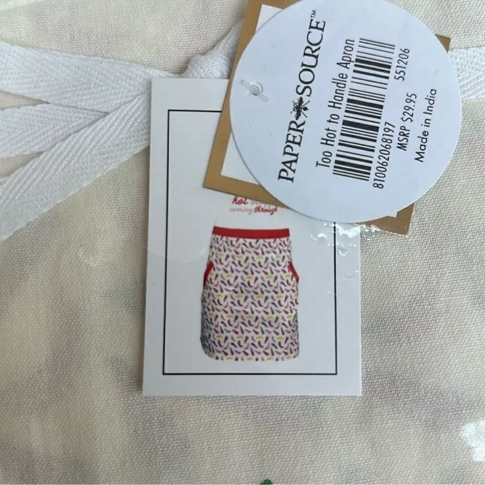 PAPER SOURCE Too Hot to Handle Hot Stuff Coming Through Gift Apron